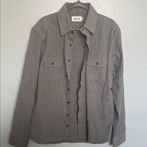Taylor Stitch Gray Button-Front Overshirt